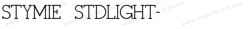 STYMIE STDLIGHT字体转换